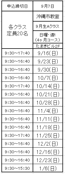 日程