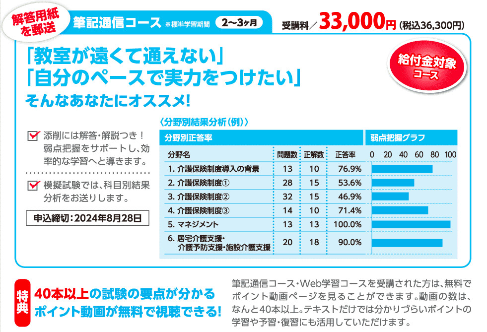 筆記通信コース