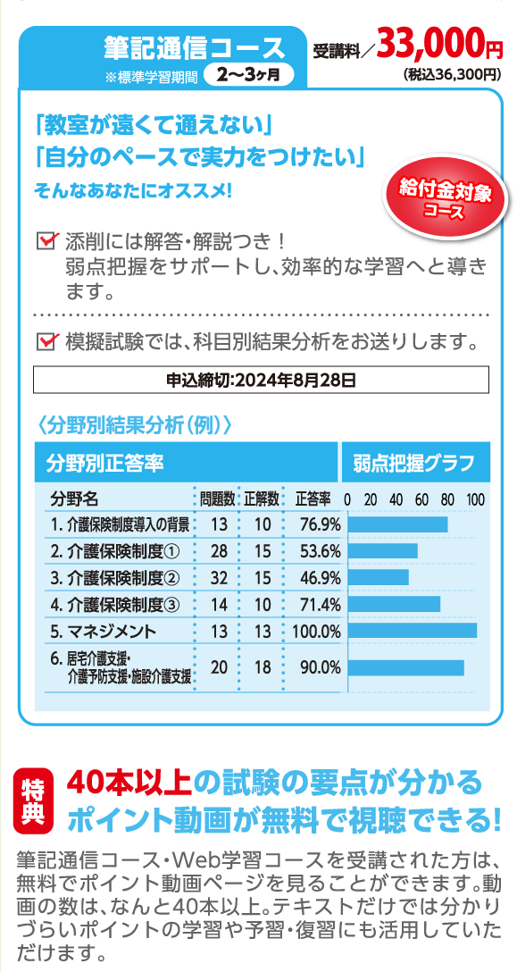 筆記通信コース