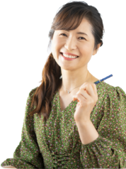 勉強する女性